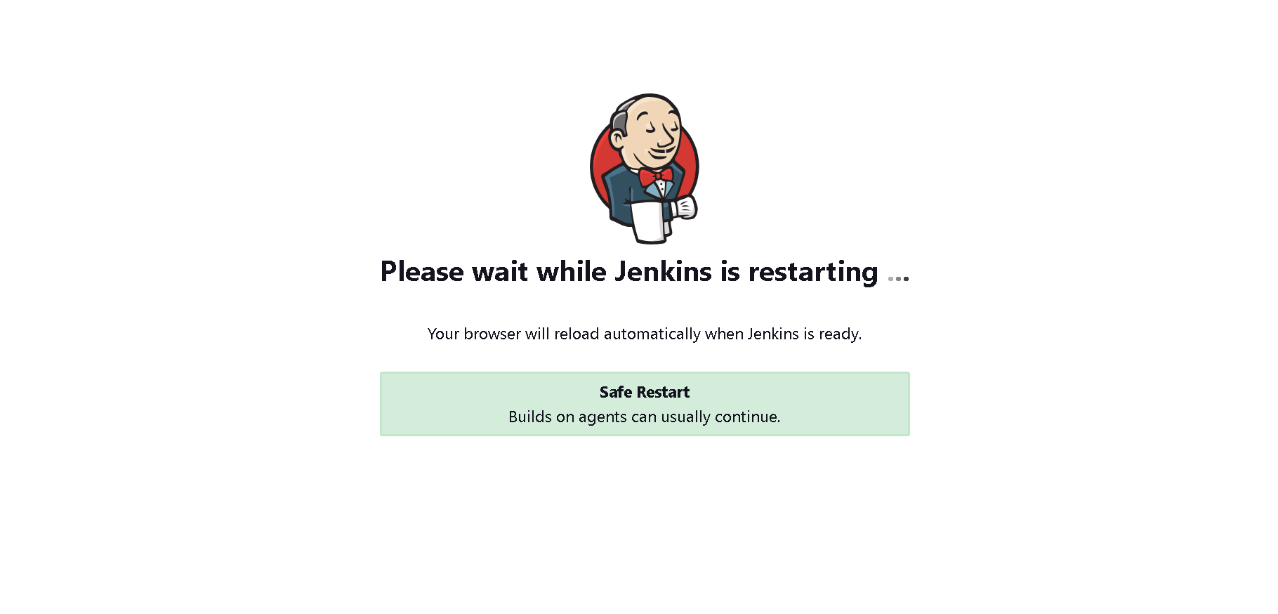 Jenkins safe restart 