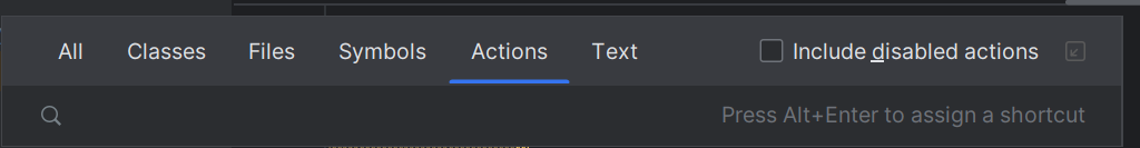 pycharm Find Action