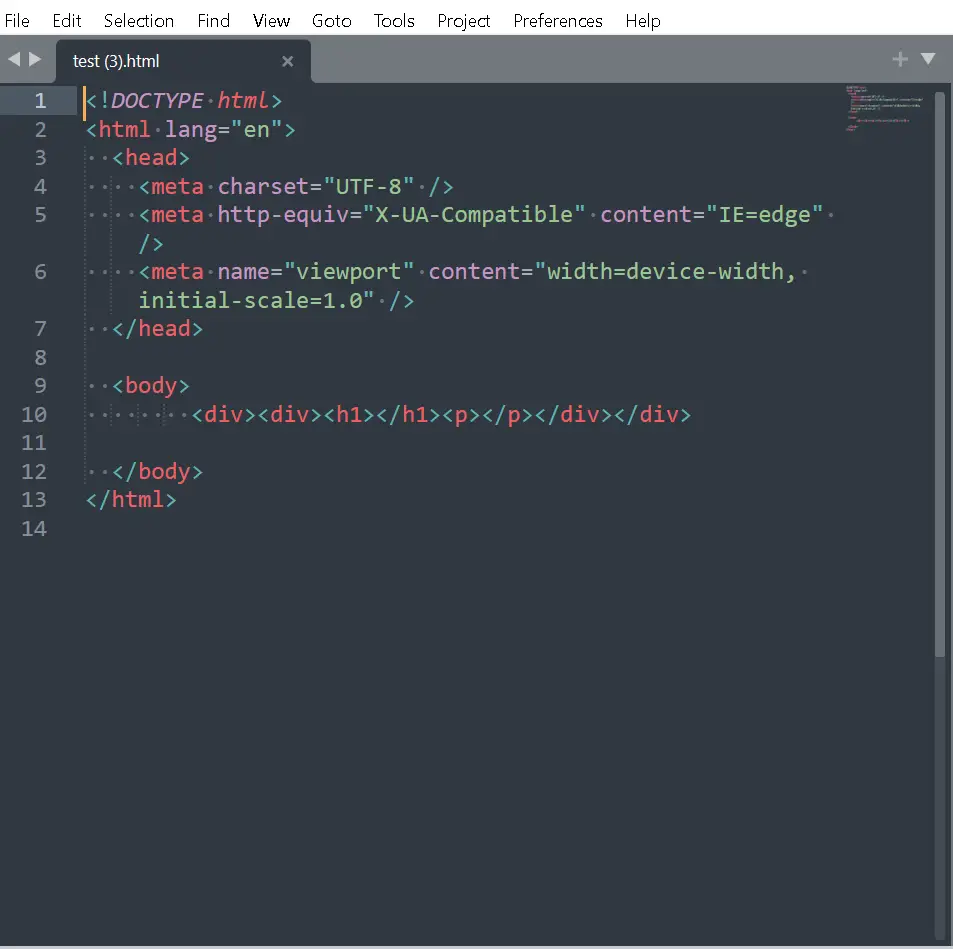 Sublime text view white space and tab