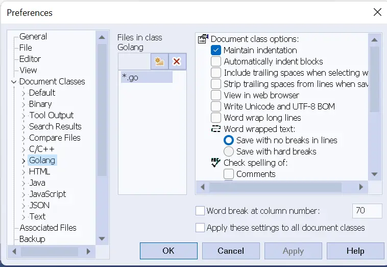 Textpad Syntax Highlight settings 