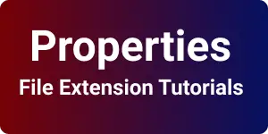 Properties File - Java Read & Write