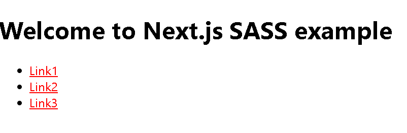 Global sass styles nextjs application