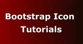 Bootstrap Icon - Tutorial