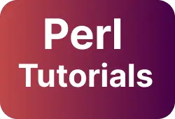 Perl - for each